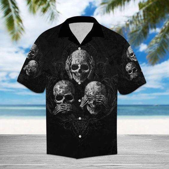 Shop From 1000 Unique Hawaii Aloha Shirts Hear Speak See Skull Ha102909