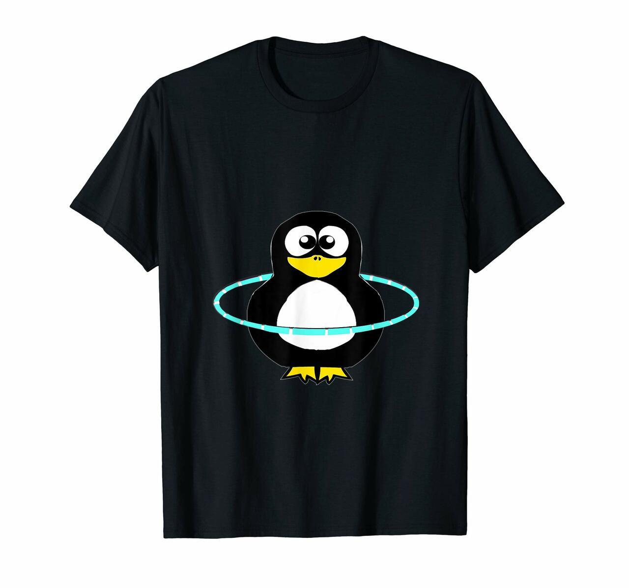 Cute Penguin Water Bird Hula Hoop Dancing Hooper Dance Shirt