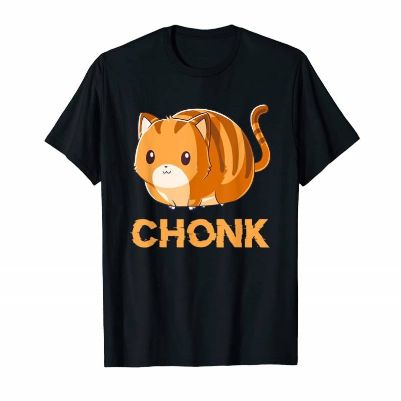 Chonk Shirt Funny Cat Chonker Fat Kitten Meme Chonky Kitty T-shirt