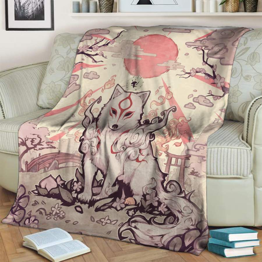 Okami New 3D Throw Blanket