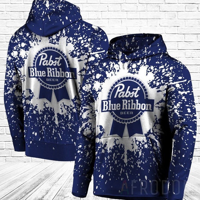 Pabst Blue Ribbon Hoodie Pullover For Men And Women