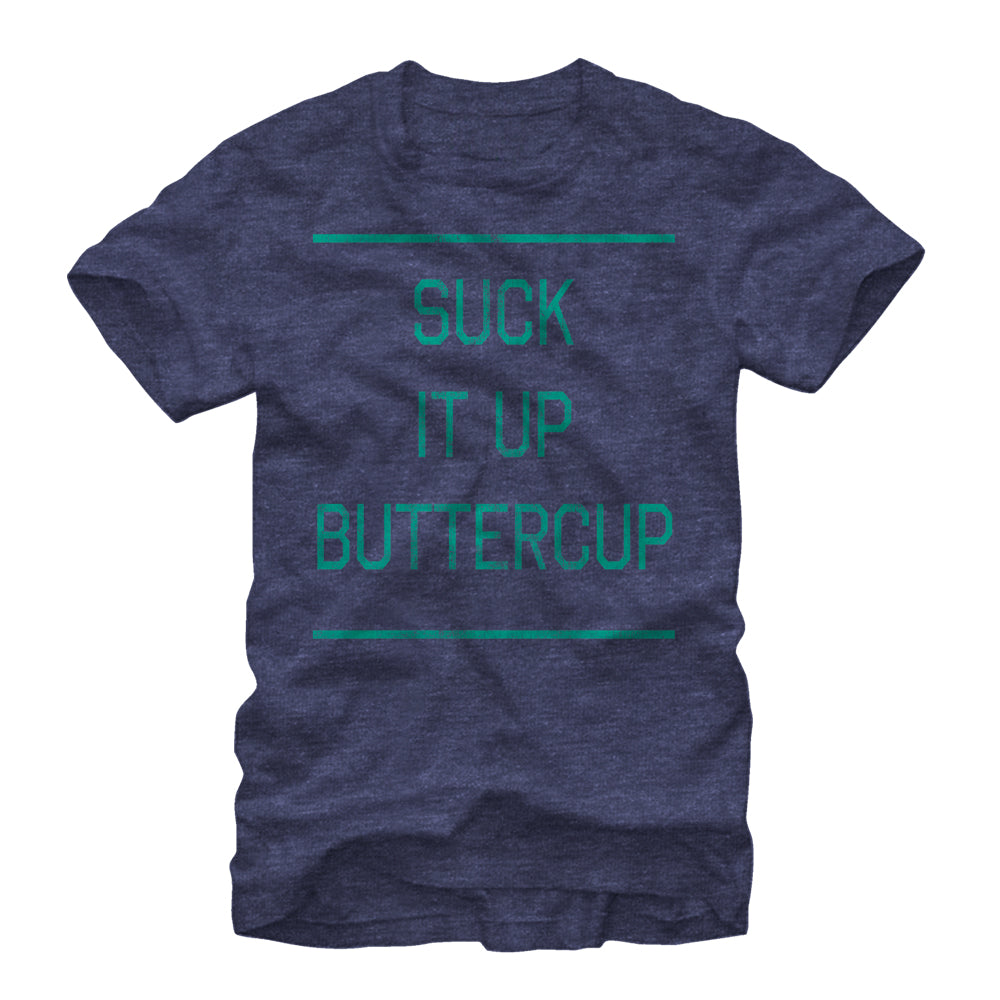 Chin Up Women’S Classic Suck It Up Buttercup  Boyfriend Tee