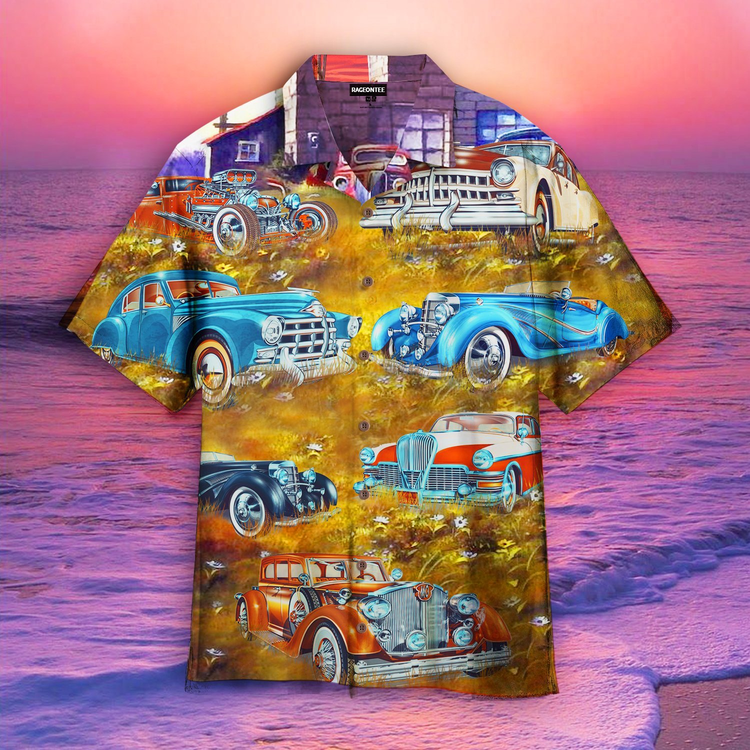 Car On The Grass Hawaii Shirt Ha79288