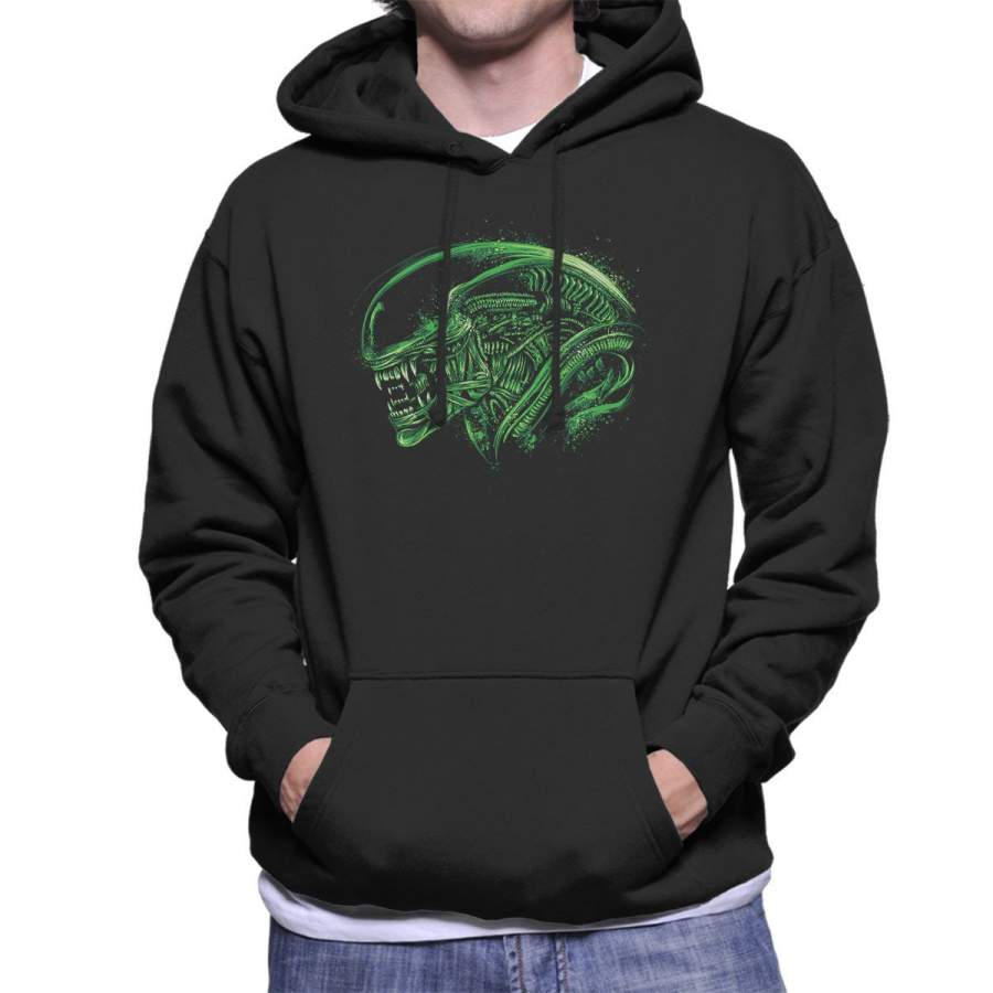 Aliens Space Nightmare Men’s Hooded Sweatshirt