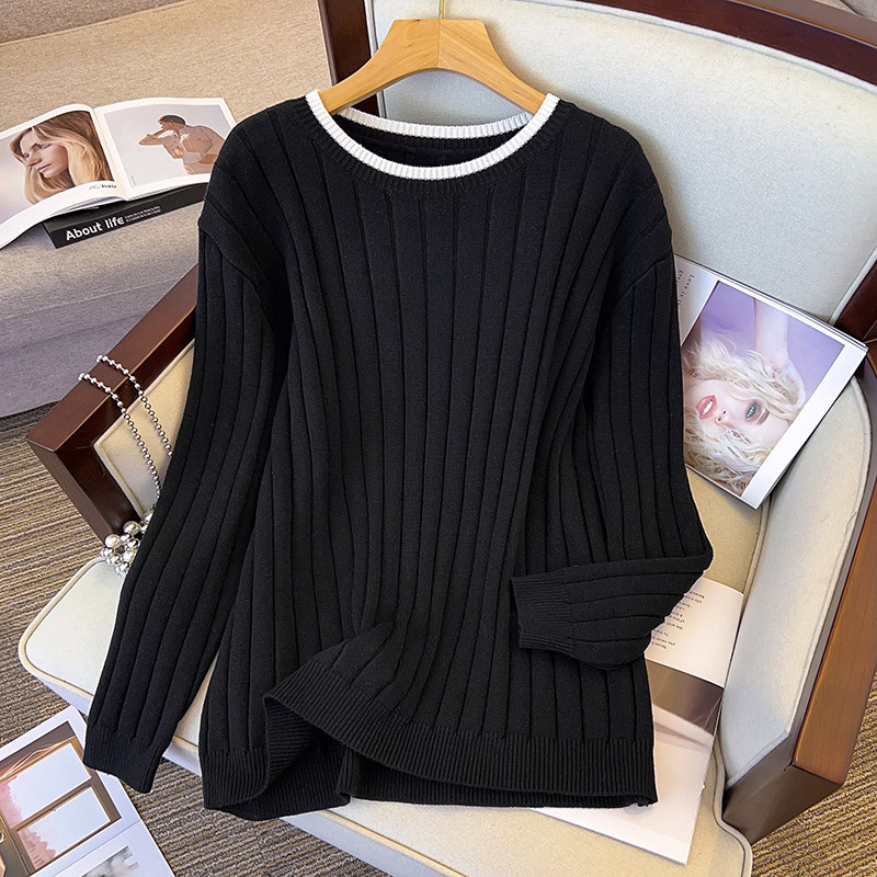 100/150/175kg Large Size Women Clothing Women Bust 150/160cm Loose Pullovers Thickened Knitted Sweaters 6XL 7XL Sueters De Mujer alx