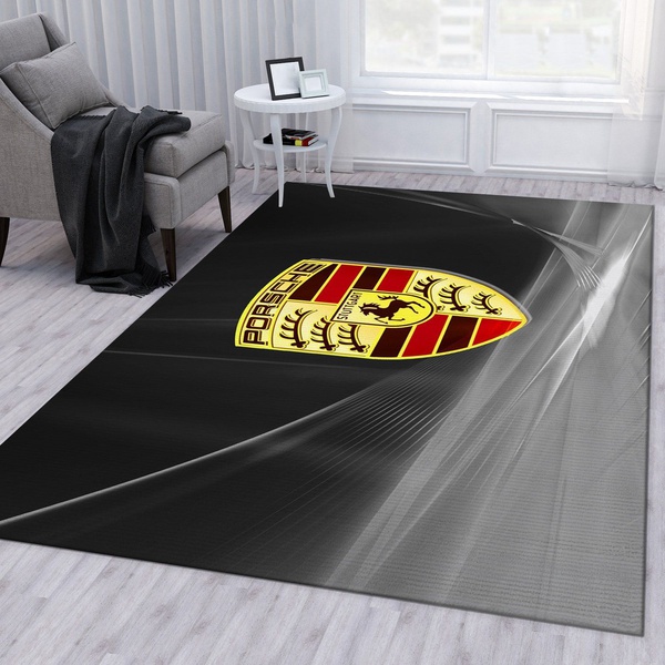 Porsche Logo Ver2 Area Rug Living Room Rug Home US Decor