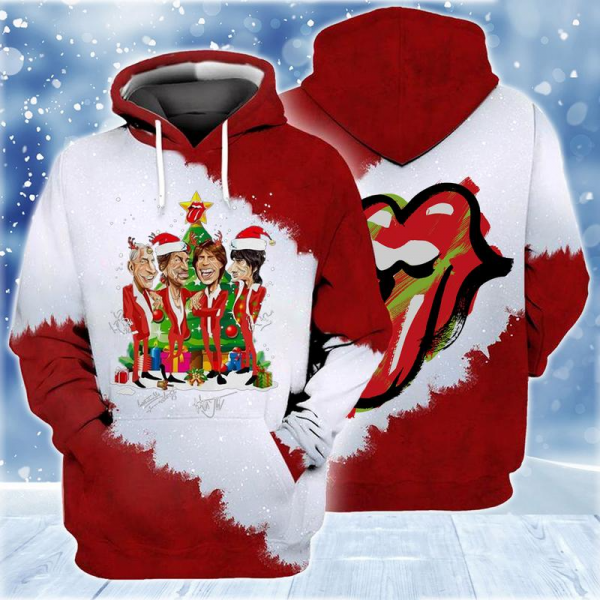 The Rolling Stones Christmas 3D Graphic Unisex Hoodie