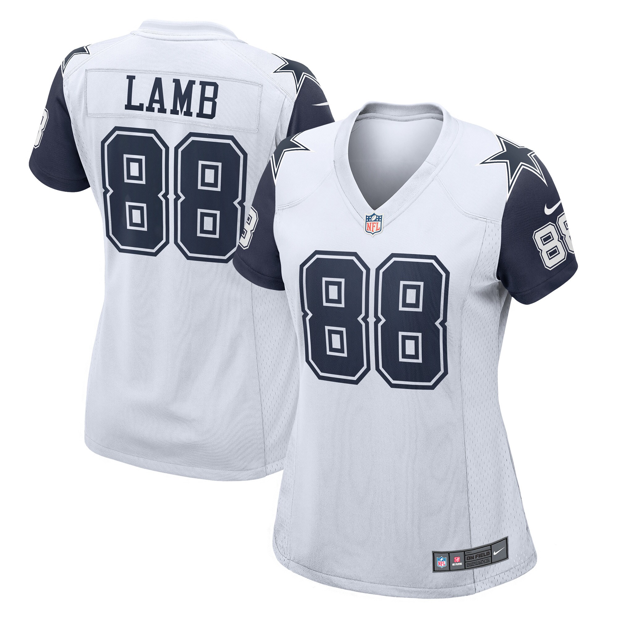 CeeDee Lamb Dallas Cowboys Women's 2nd Alternate Game Jersey – White