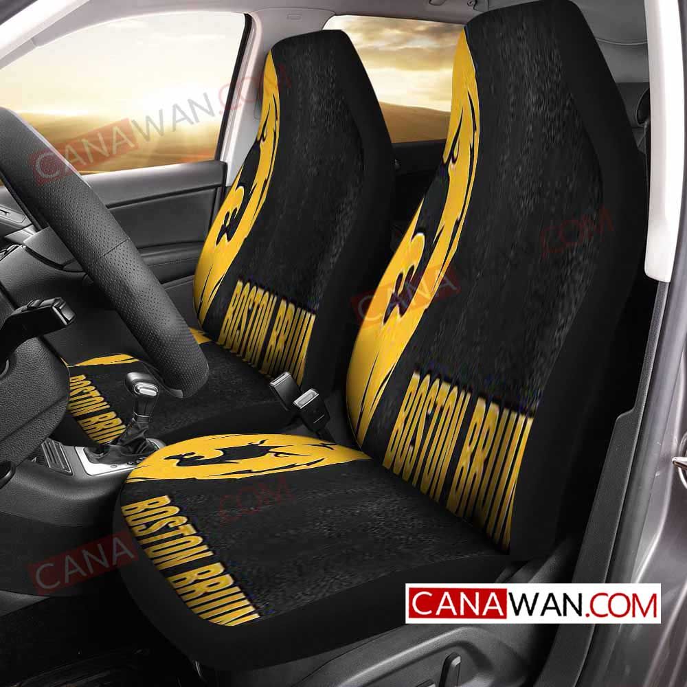 Boston Bruins Style464 3D Customized Personalized Car Seat Cover