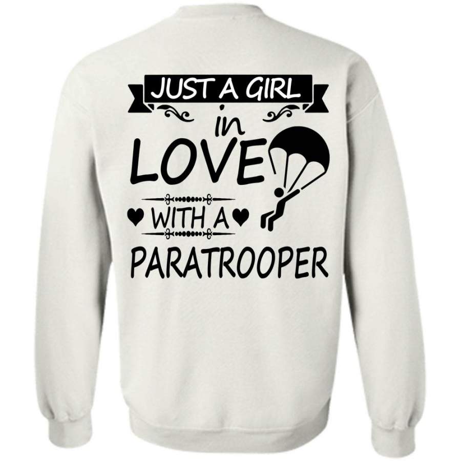 Sport T Shirt, Just A Girl In Love With A Paratrooper Sweatshirt