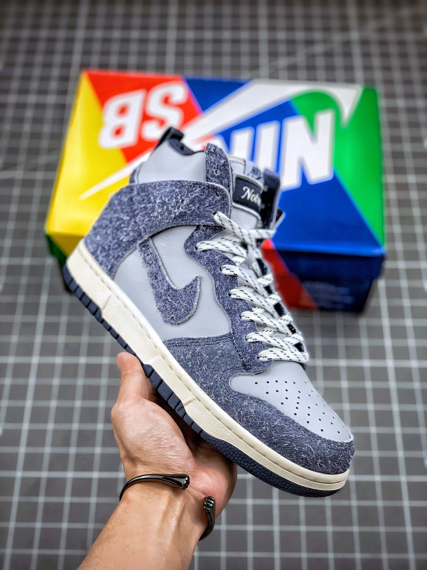 Notre x Nike Dunk High Pearl WhiteBlue Void-Grand Purple 5338971