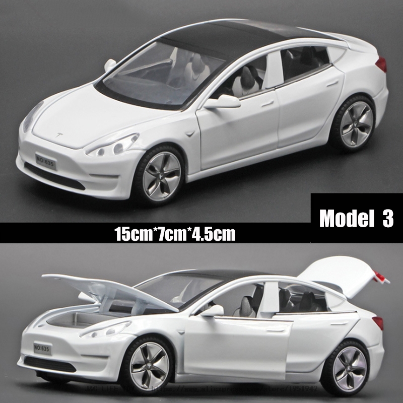 New 1:32 Tesla MODEL 3 Alloy Car Model Diecasts & Toy Vehicles Toy Cars Free Shipping Kid Toys For Children Gifts Boy Toy alx
