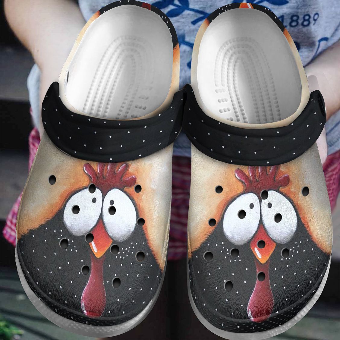 Chicken Personalized Clog, Custom Name, Text, Color, Number Fashion Style For Women, Men, Kid, Print 3D Chicken Art