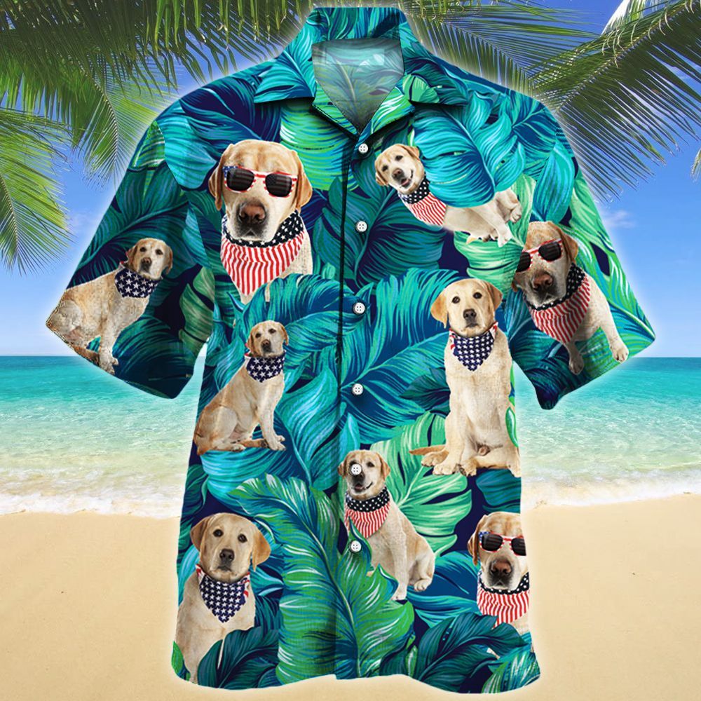 American Style Labrador Retriever Dog Lovers Gift Hawaiian Shirt Ha87024