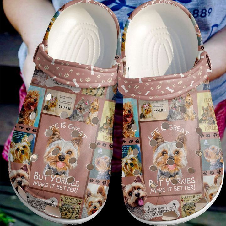 For Yorkies Lover Rubber clog Shoes Comfy Footwear