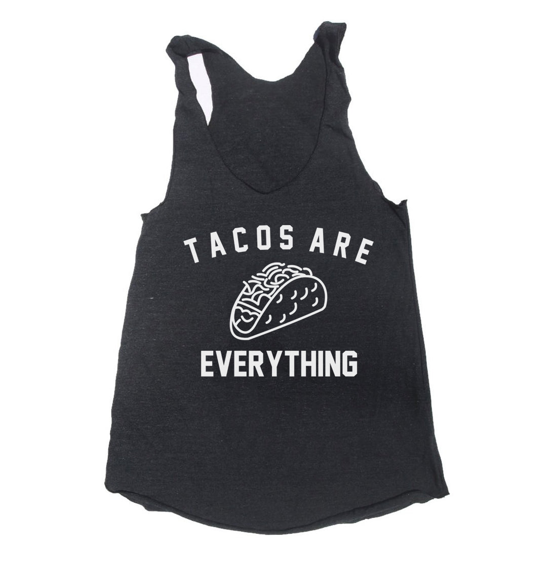 Tacos Are Everything Triblend Racerback Women Tank Top