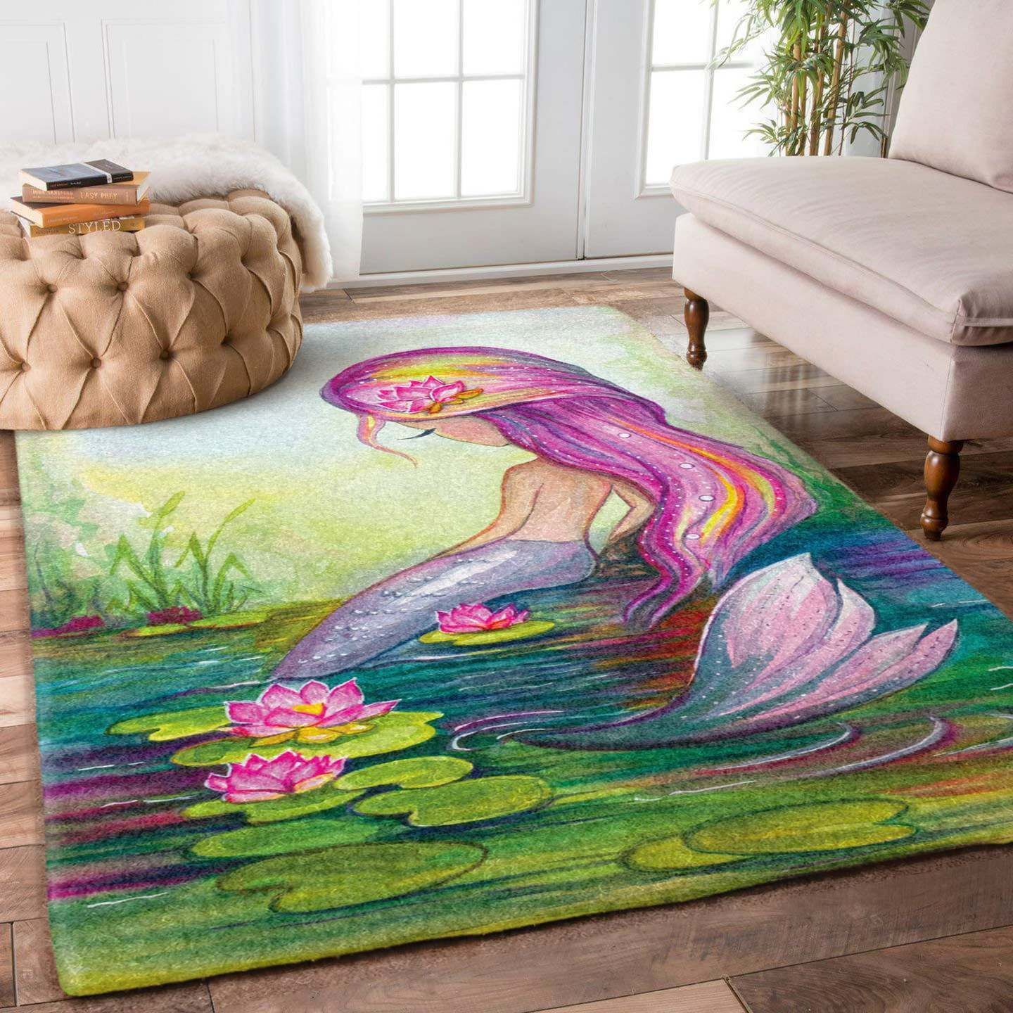 Mermaid And Lotus Rug TTVNNZC DNNTVN