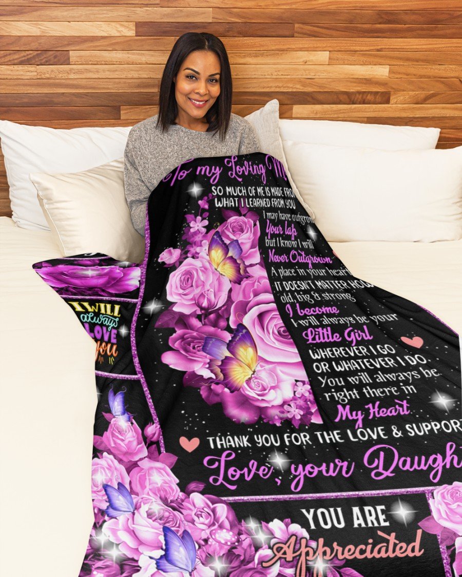 Thank You For The Support Blanket, Thank You Gifts For Mother’s Day, Mother’s Day Gift From Son To Mom, Home Decor Bedding Couch Sofa Soft and Comfy Cozy