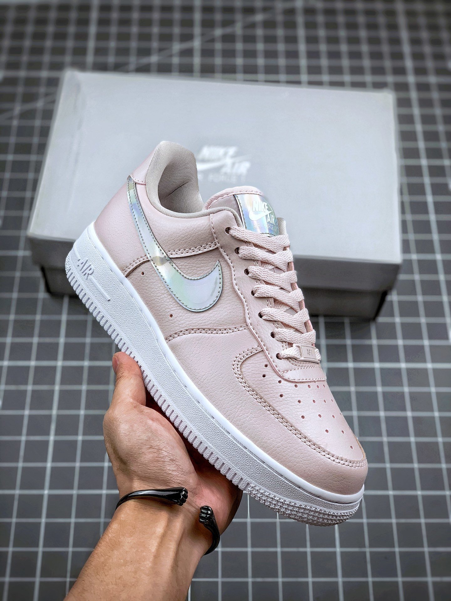 Nike WMNS Air Force 1 Low Pink Iridescent CJ1646-100 5339008