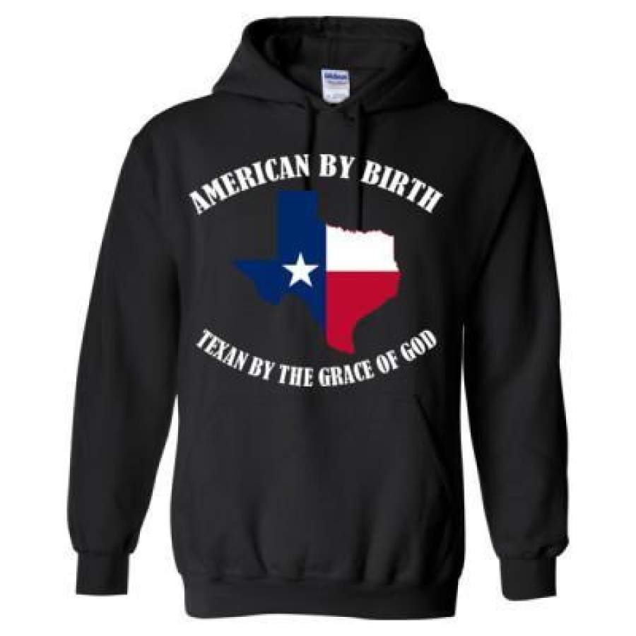 AGR American By Birth Texan By The Grace Of God – Heavy Blend™ Hooded Sweatshirt