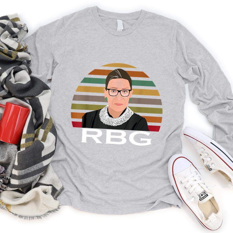 Vintage RBG Ruth Bader Ginsburg Political Tshirt  Longsleeve