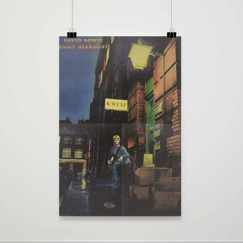 David Bowie Ziggy Stardust Album Cover Poster - Micalshop