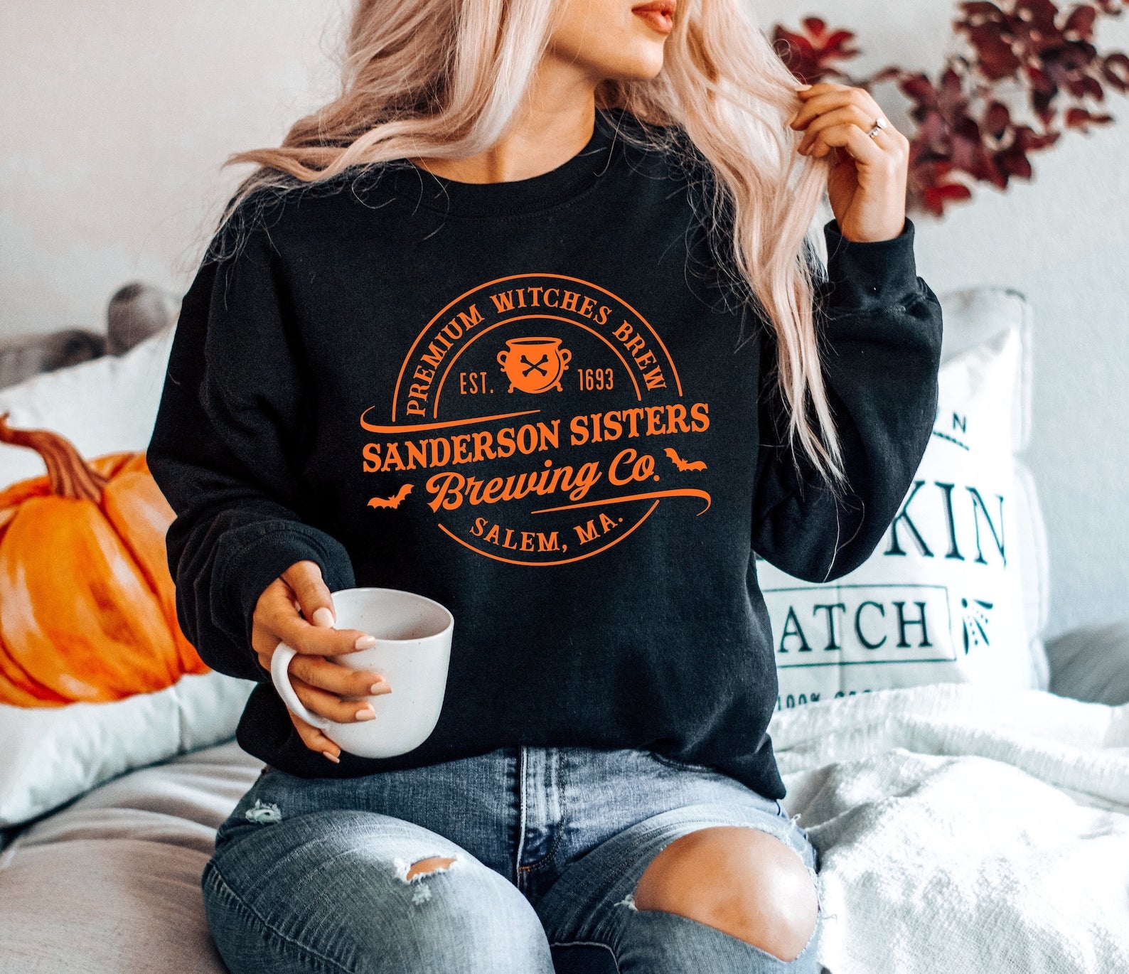 Sanderson Sister Sweatshirt Halloween 2D Crewneck Sweatshirt All Over Print Sweatshirt For Women Sweatshirt For Men Sws3635