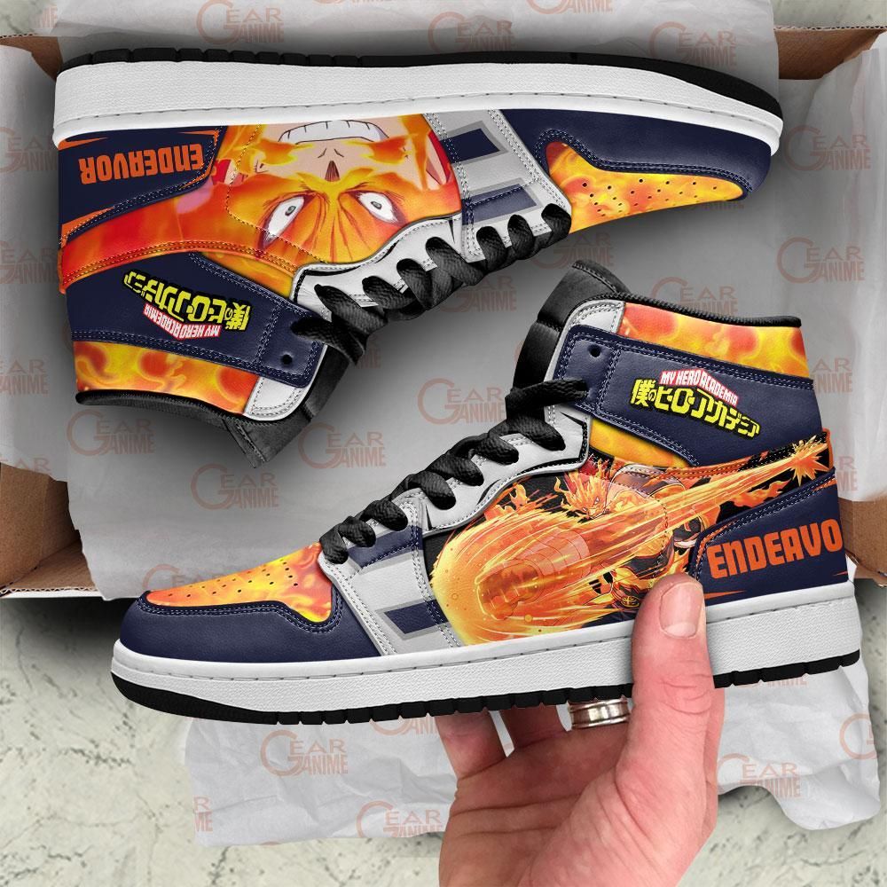 Enji Todoroki Endeavor My Hero Academia Anime Air Jordan Shoes Sport Sneakers