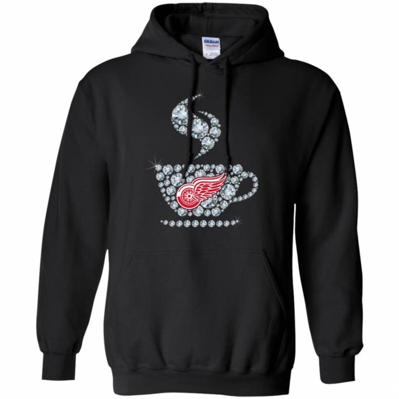 Detroit Red Wings Coffee Diamond shirt Hoodie