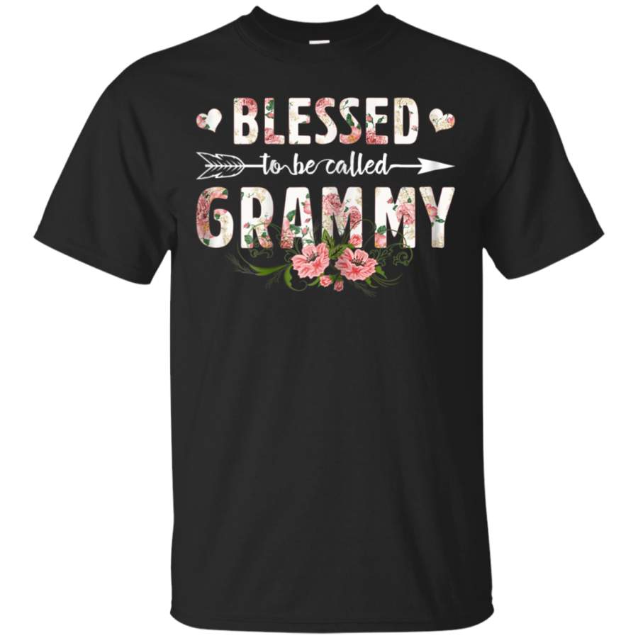 AGR Blessed To Be Called Grammy Flower T-Shirt