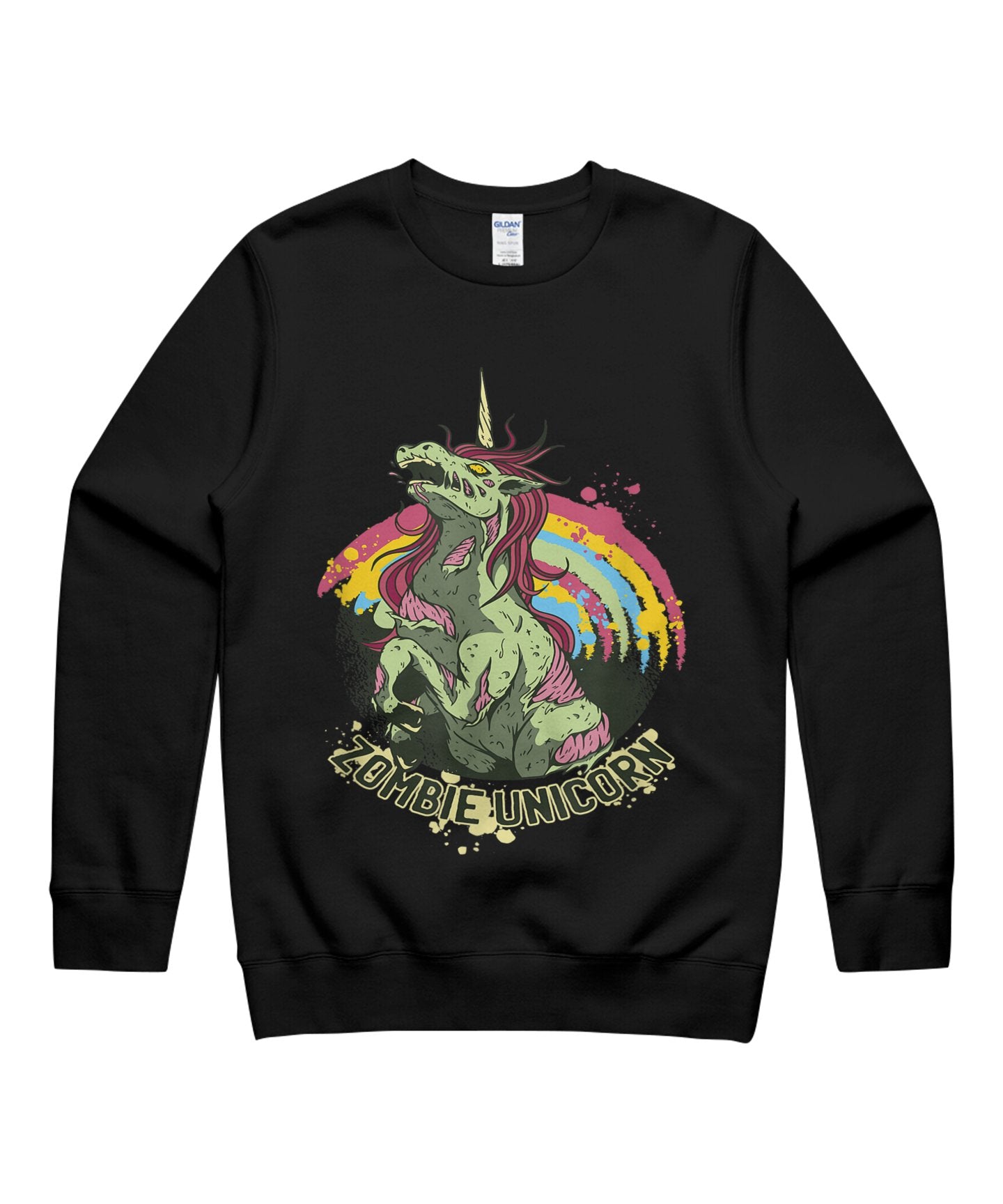 Zombiecorn Zombie Unicorn Halloween Unicorn Lovers T-Shirt Halloween T-Shirt Unisex Crewneck Sweatshirt