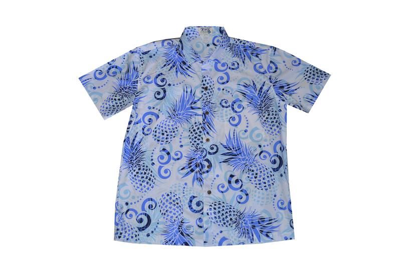 Pineapple Blue Nice Design Hawaii Shirt Ha63481