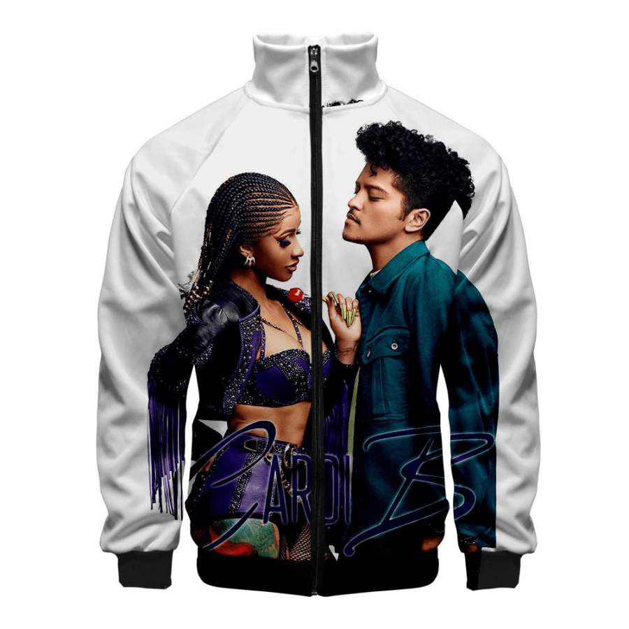 3D Print Cardi B Hoodie Zipper Jacket