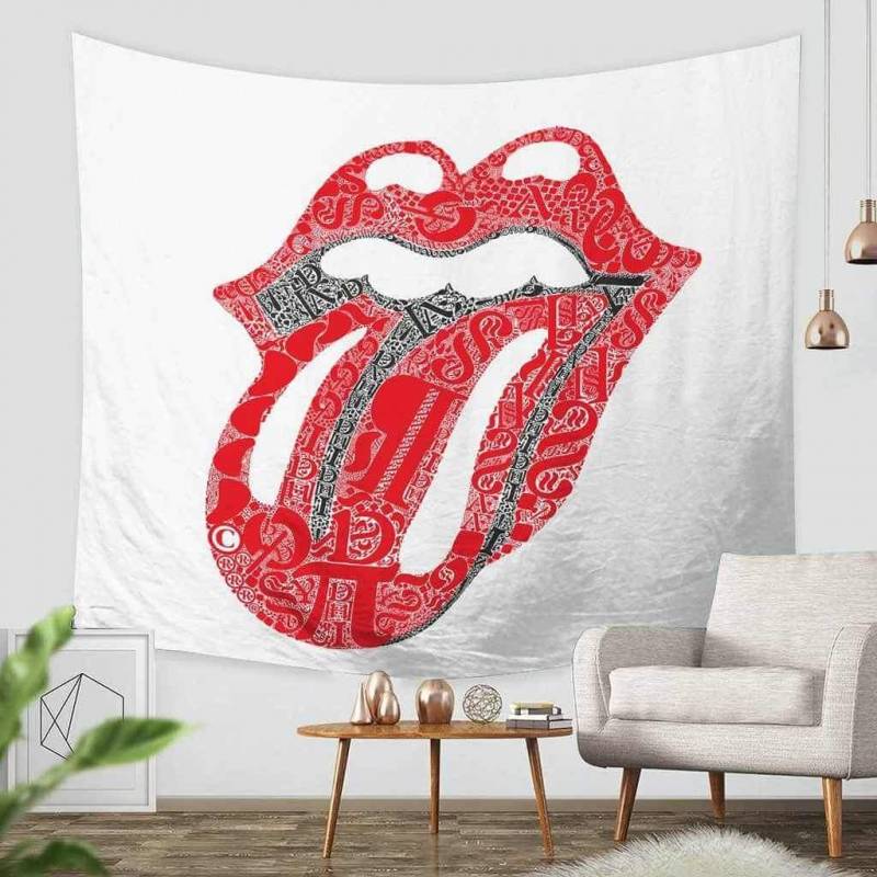 3D Custom The Rolling Stones Tapestry Throw Wall Hanging Bedspread