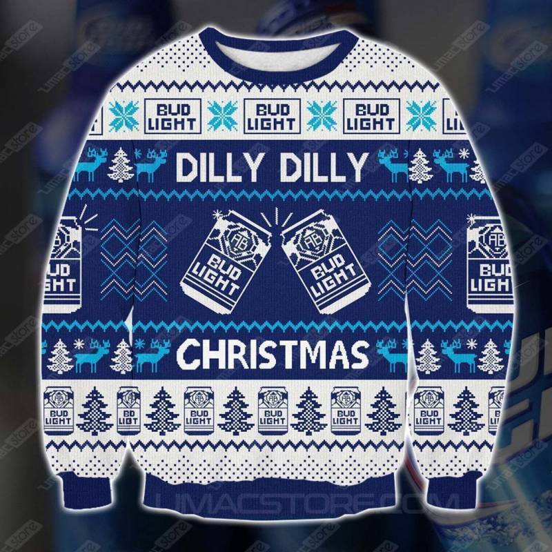 Bud Light 0110 3D Print Ugly Christmas Sweatshirt