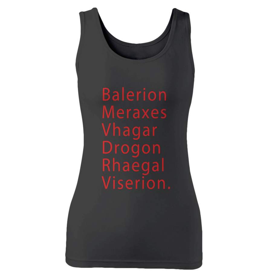 Dragons Names Woman’s Tank Top