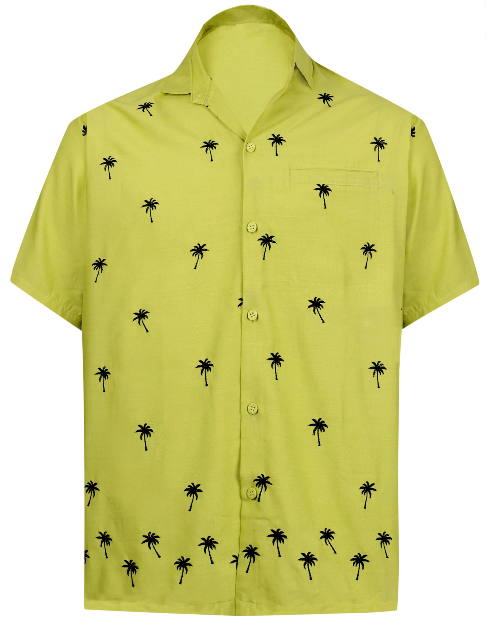 La Leela Beach Hawaii Casual Aloha Button Down Short Sleeve Shirt Ha40277