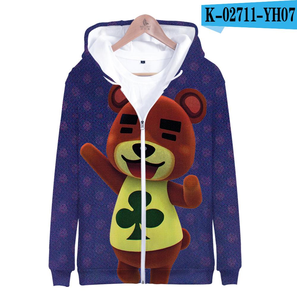 3D Animal Crossing Hooded Sweatshirt Zipper Hoodies