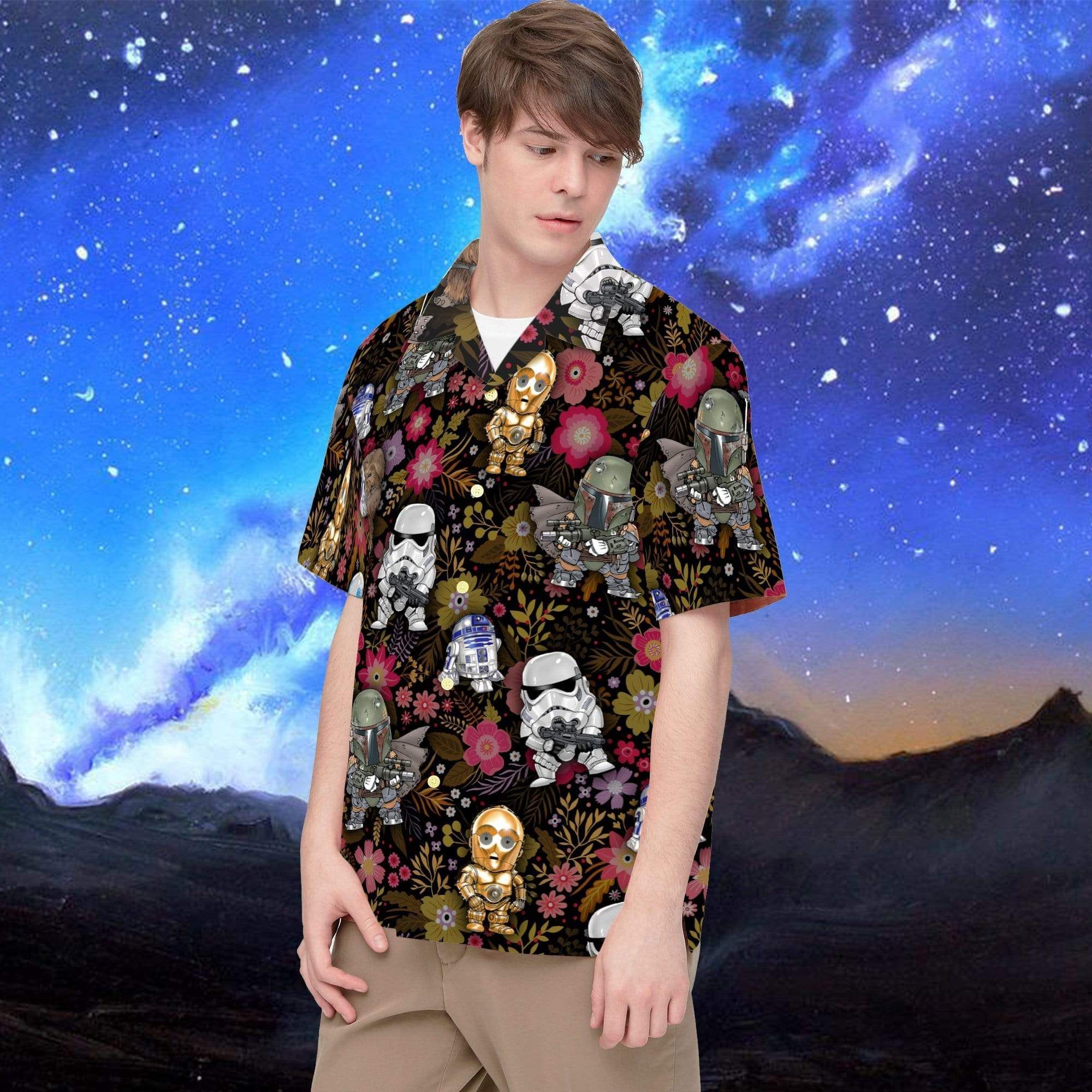 Shop Stormtrooper Star War Hawaii Aloha Shirts Ha60259