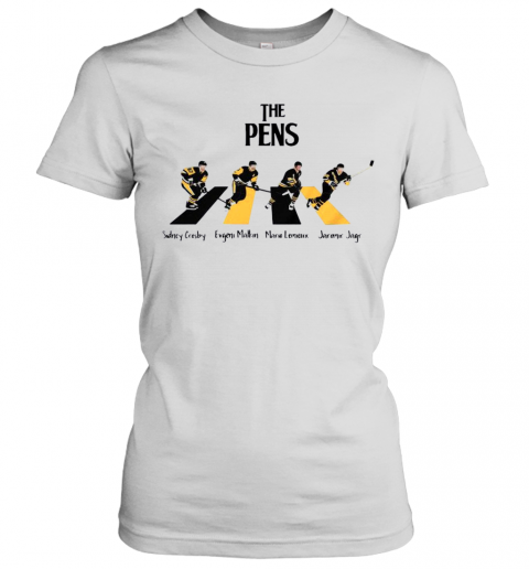 The Pittsburgh Penguins Sidney Crosby Evgeni Malkin Abbey Road Women’S T-Shirt