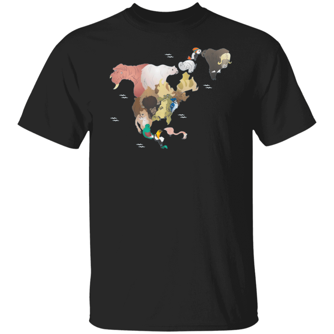 Wild Animals Of North America Shirt Beastly T-shirt For Animal Lovers