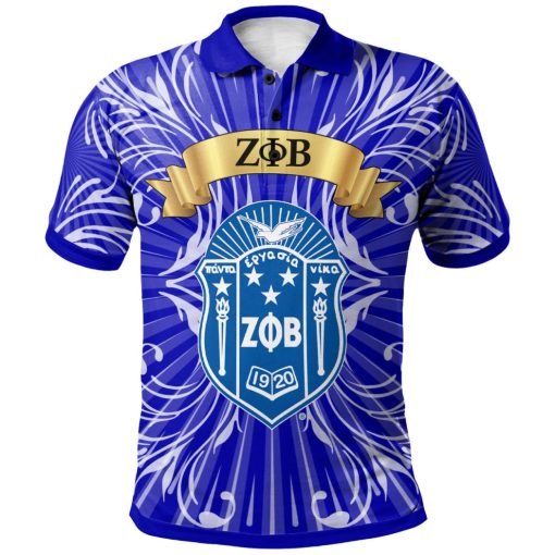 Zeta Phi Beta Sorority Vintage Style 3D Polo Shirt