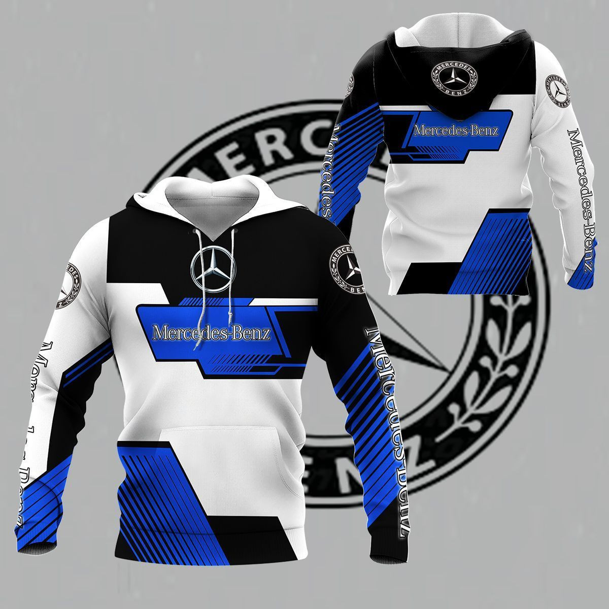 3D All Over Printed Mercedes-Benz Shirts Ver5 (Blue)