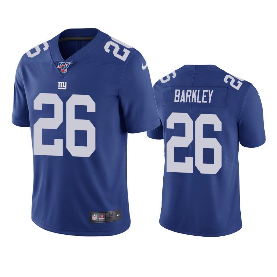 New York Giants Saquon Barkley Limited Jersey Royal 100Th Season