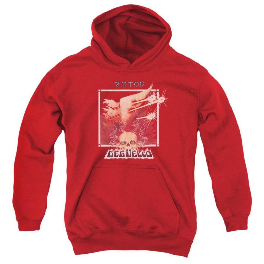 ZZ Top Deguello Cover Youth Hoodie (Ages 8-12)