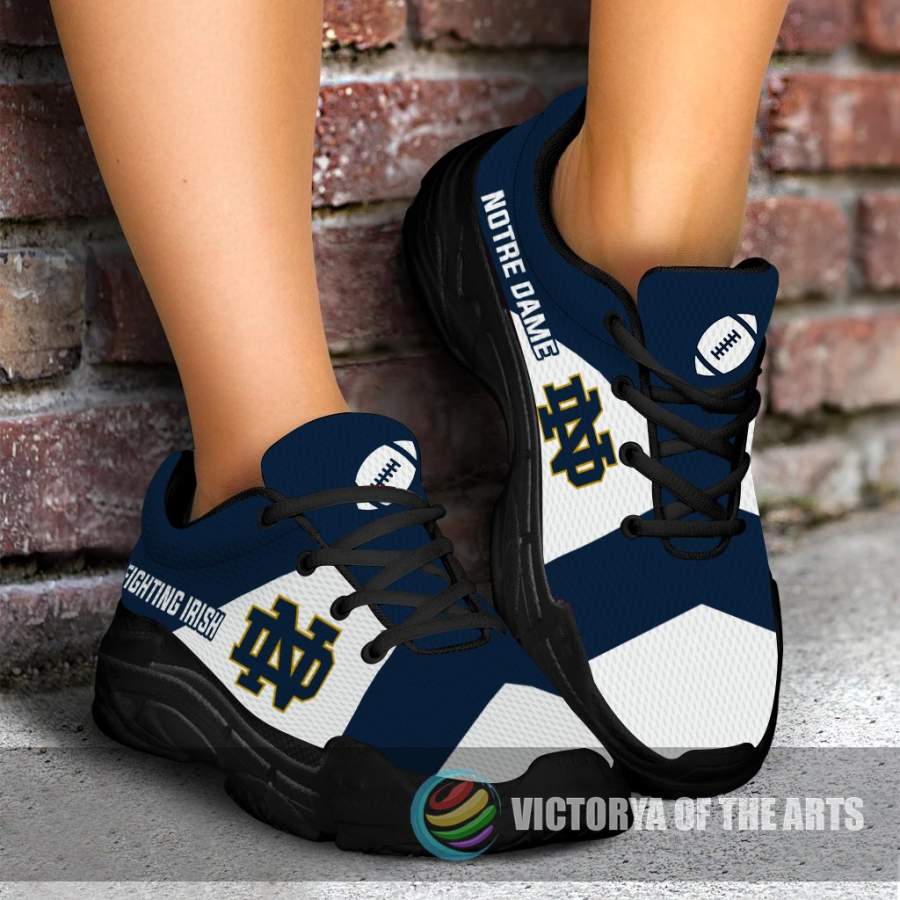 Colorful Logo Notre Dame Fighting Irish Chunky Sneakers