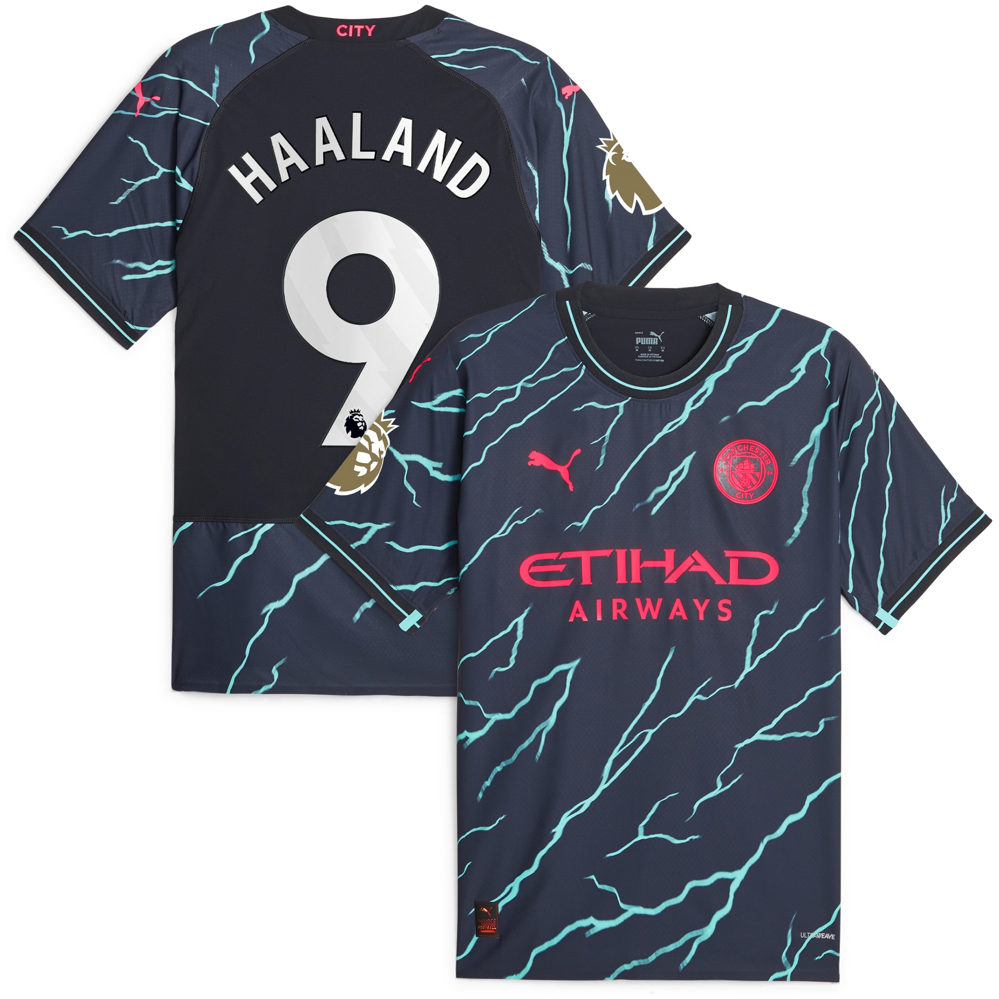 Erling Haaland Manchester City 2023/24 Third Authentic Player Jersey – Navy