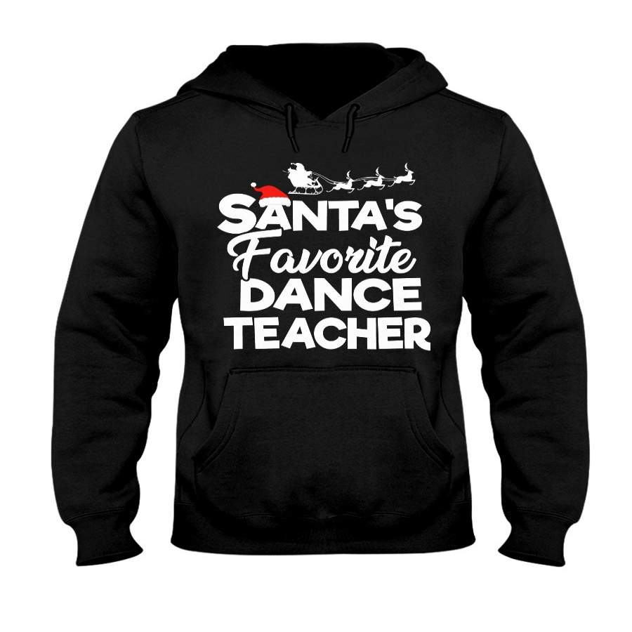 Santa Dance Teacher Christmas Shirt Hoodie