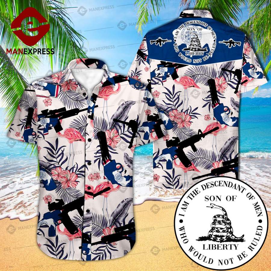 Wyoming United Patriot Three Percenter Hawaiian Shirt Tak Ha6087