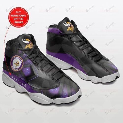 Minnesota Vikings Air Jordan 13 Sneakers Personalized Shoes Design